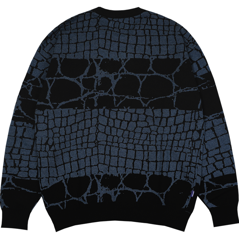 Reptile Knitwear - Black Navy