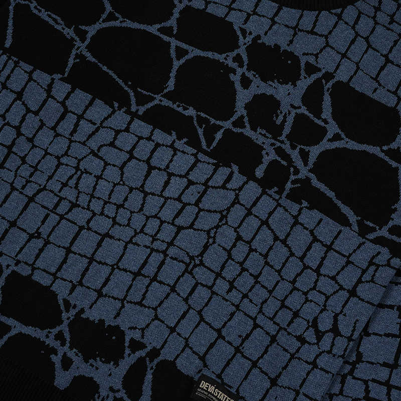 Reptile Knitwear - Black Navy