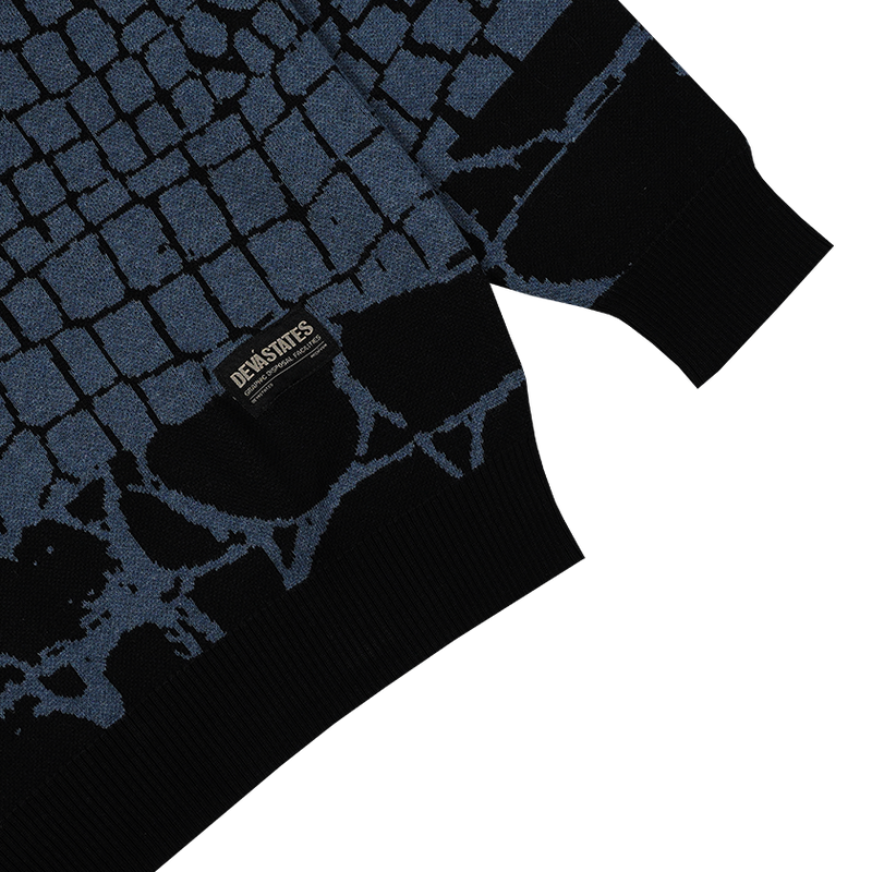 Reptile Knitwear - Black Navy