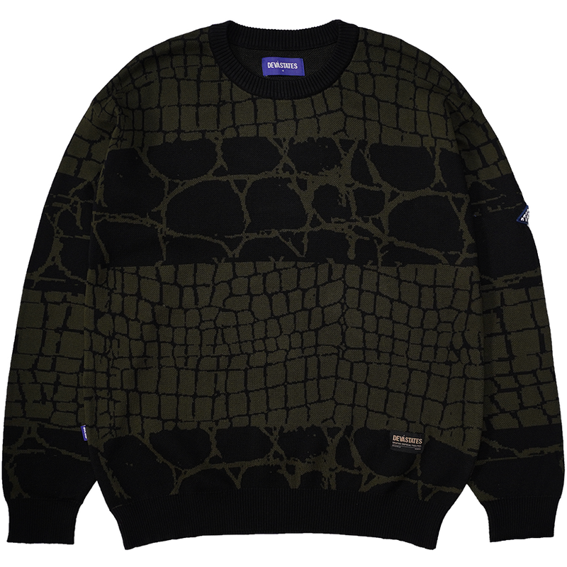 Reptile Knitwear - Black Olive