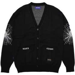 Web Knitwear Cardigan - Black
