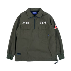 Half Zip Anorak Jacket - Olive