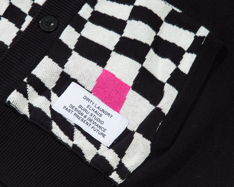 Elhaus X Buru Cardigan Grid - Collage