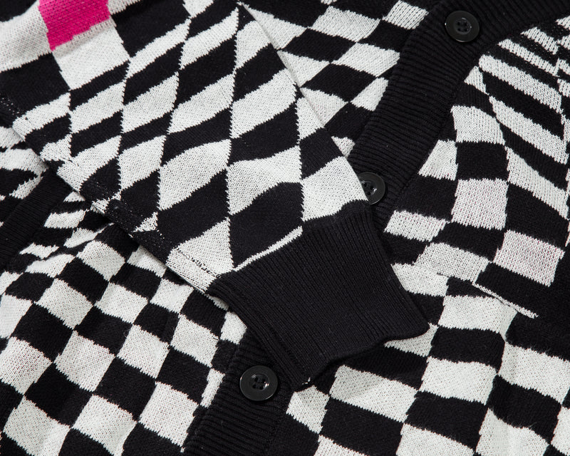 Elhaus X Buru Cardigan Grid - Collage