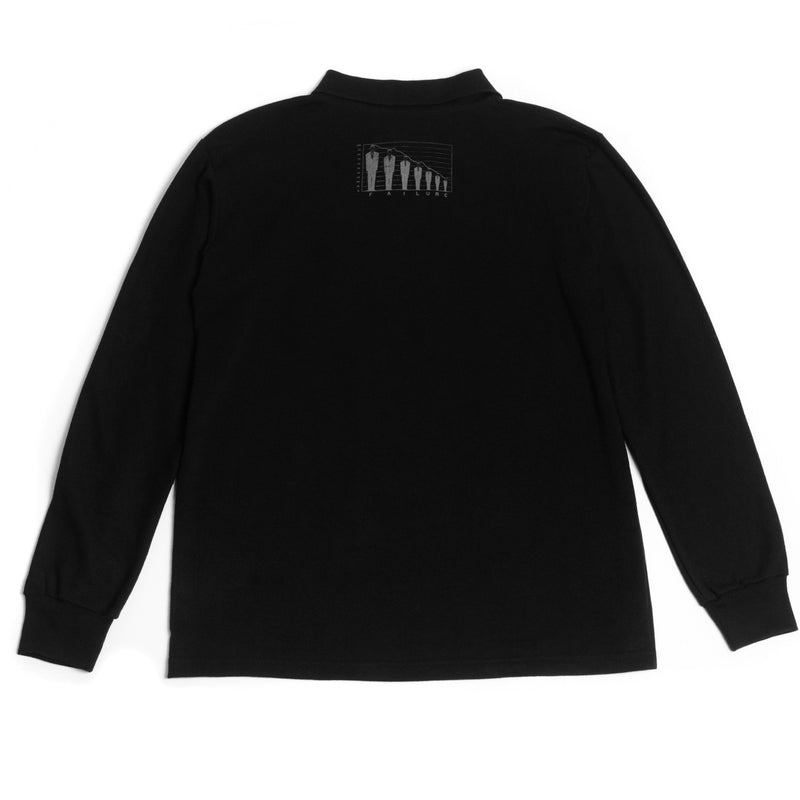 Decline 3 Longsleeve Polo Shirt - Black