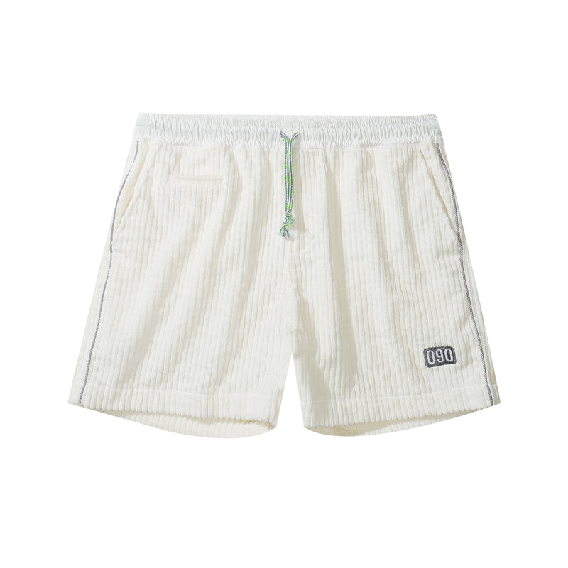 Corduroy Shorts - White