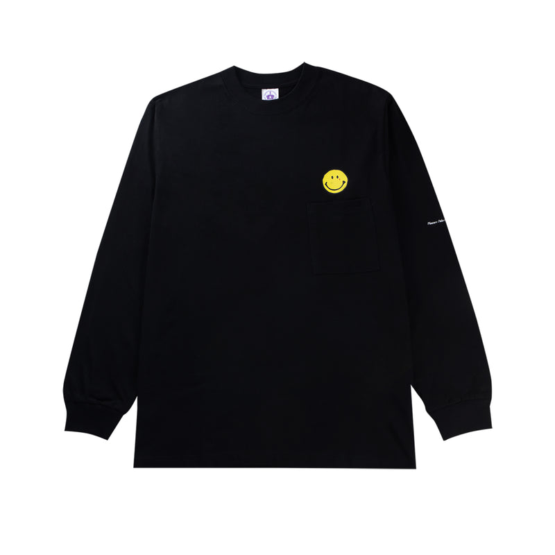 Comedian Longsleeve Pocket - Black