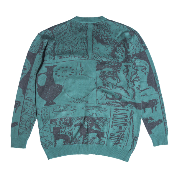 Ancient Sacred Plant Knitwear - Green
