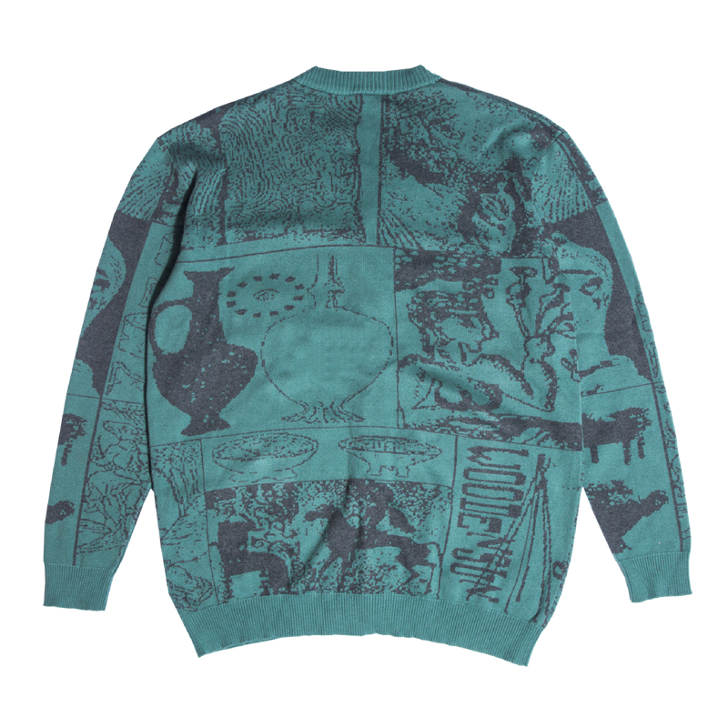 Ancient Sacred Plant Knitwear - Green
