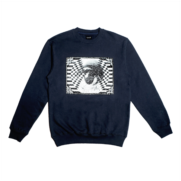 Framed Crewneck - Navy