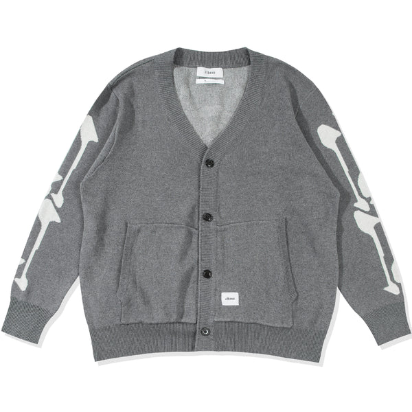 Future Skull Cardigan - Grey