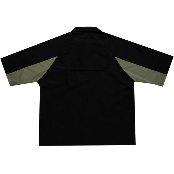 Vented Button Up - Black Smoke