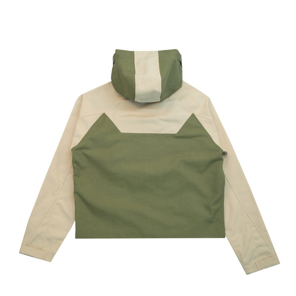 Thumbslot Hooded Jacket - Sage Eggshell