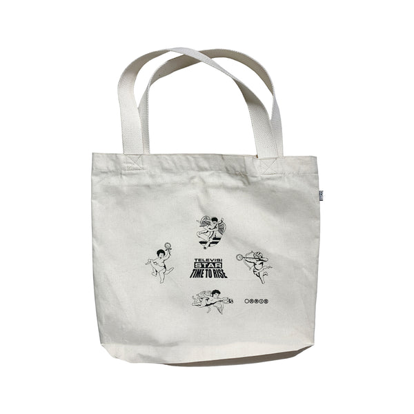 Time To Rise Totebag - White