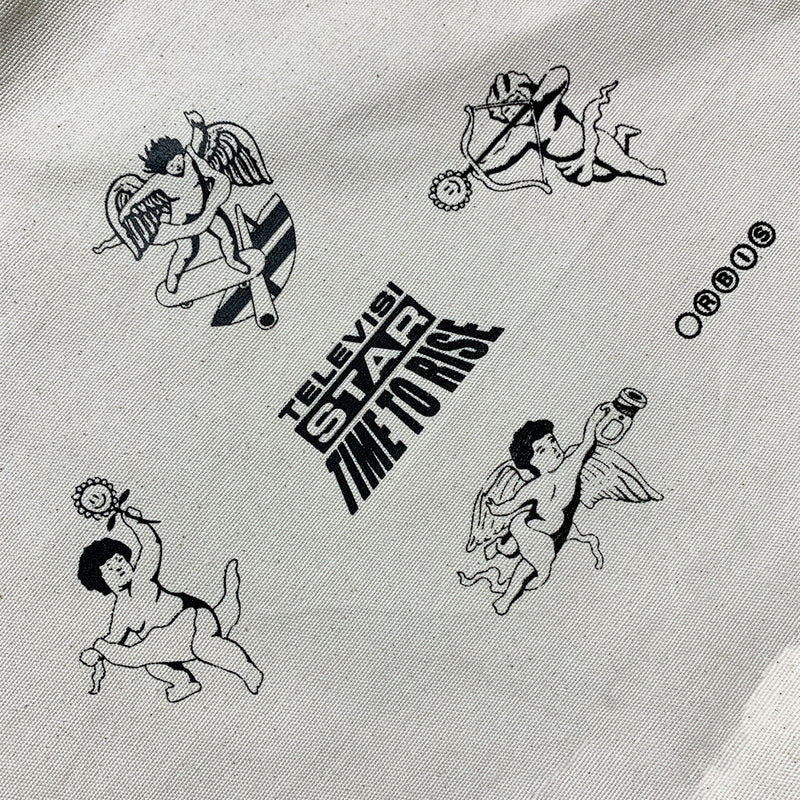Time To Rise Totebag - White