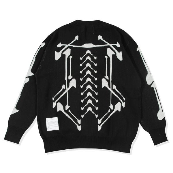 Future Skull Cardigan - Black