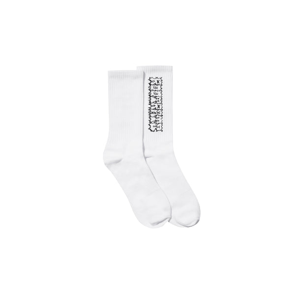 Logotype Sock - White