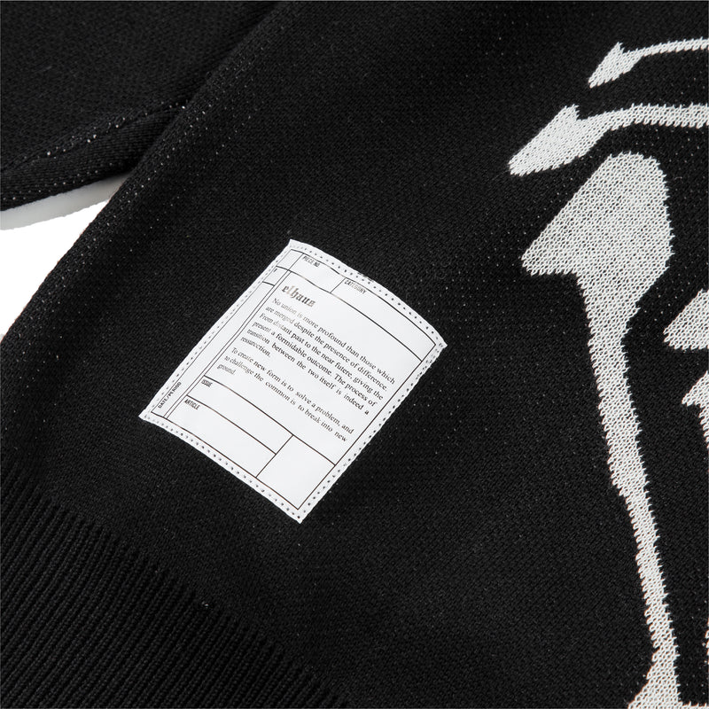 Future Skull Cardigan - Black