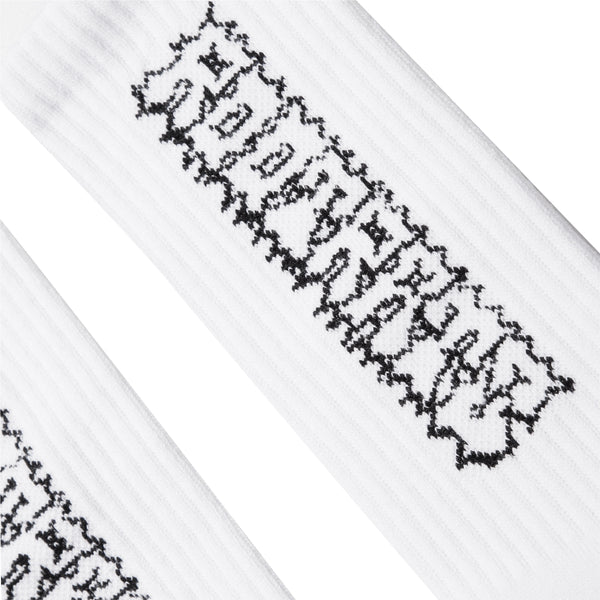 Logotype Sock - White