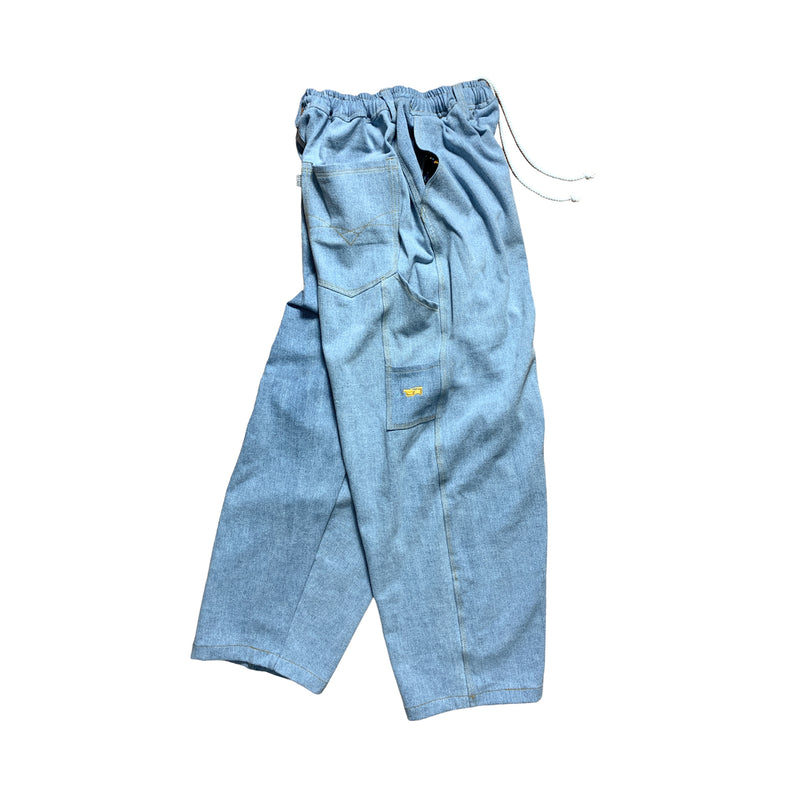Denim Carpenter Baggy Cut Gold Stich  Vx Gold - Light Blue