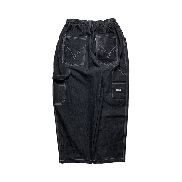 Denim Carpenter Baggy Cut Vx White - Black