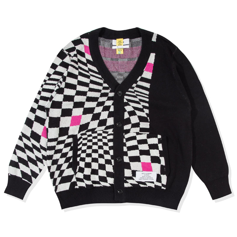 Elhaus X Buru Cardigan Grid - Collage