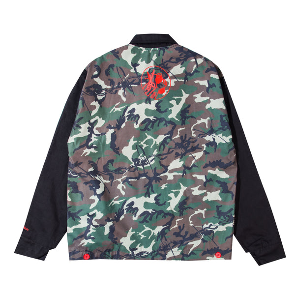 Camo Barb Wire Work Jacket - Multi