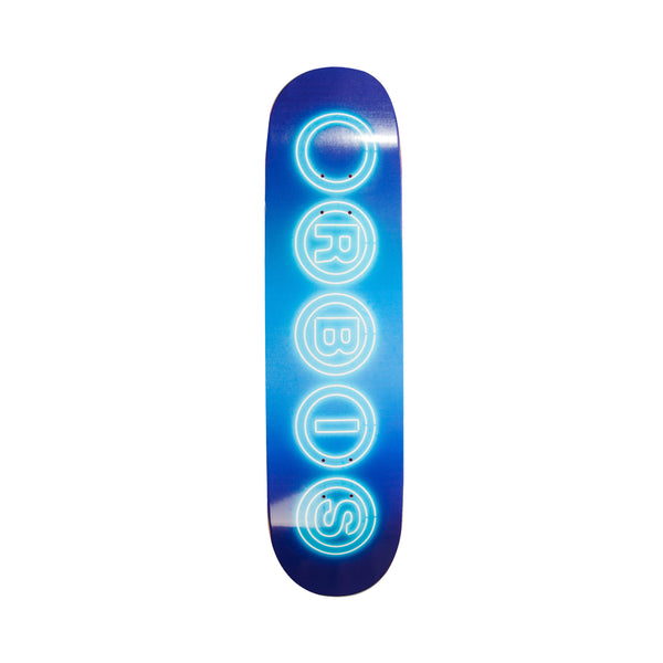Glow Logo Skate Deck - Blue