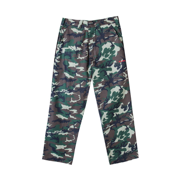 Camo Barb Wire Long Pants -Multi