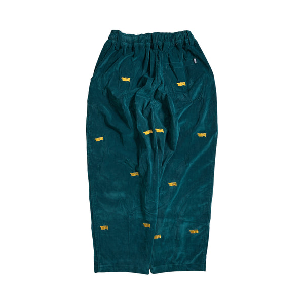 Corduroy Baggy Cut 24Vx Gold - Teal