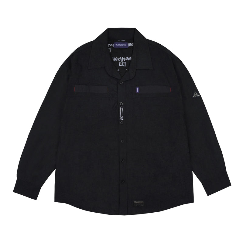 Corduroy Overshirt Orb - Black