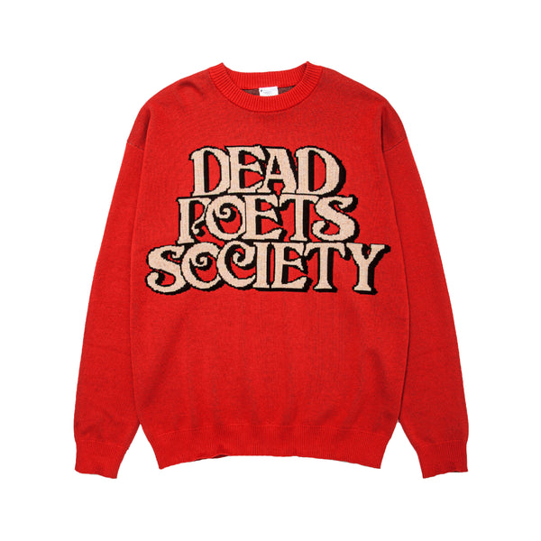 Dead Poets Society Knit Sweatshirt - Red