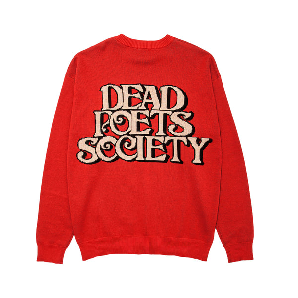Dead Poets Society Knit Sweatshirt - Red