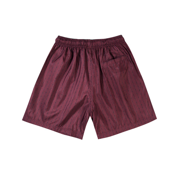 Barbed Wire Shorts - Maroon