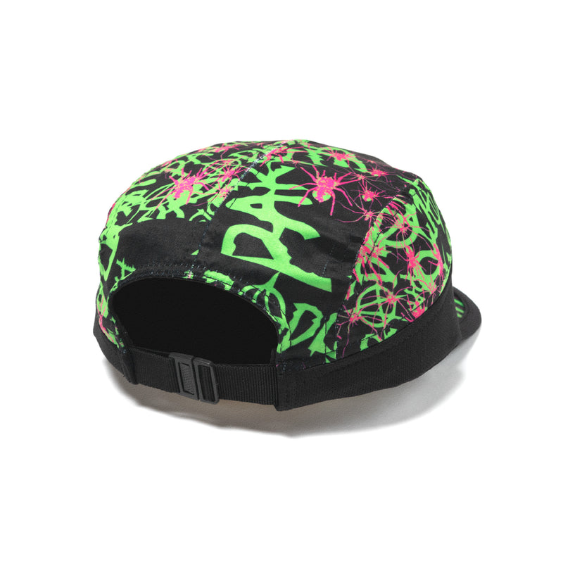 Spider 5 Panel Cap - Black