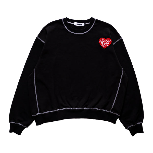 Just Bloom Crewneck - Black
