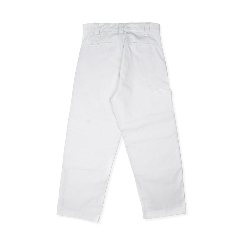 Spider Web Double Knee Pants - White