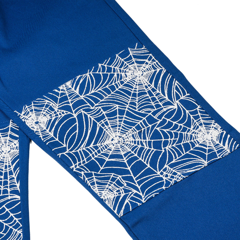 Spider Web Double Knee Pants - Blue
