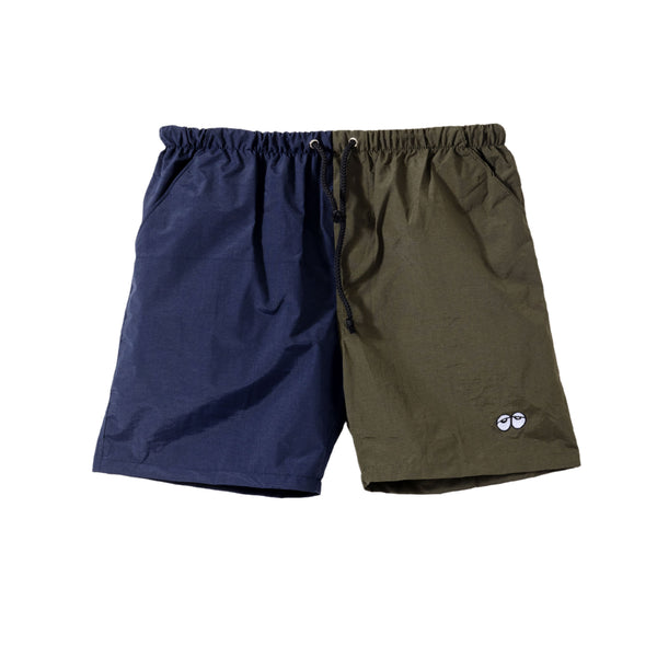 Two Tone Shorts - Navy/Army Green