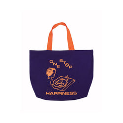 One Stop Happiness Totebag - Purple/Orange