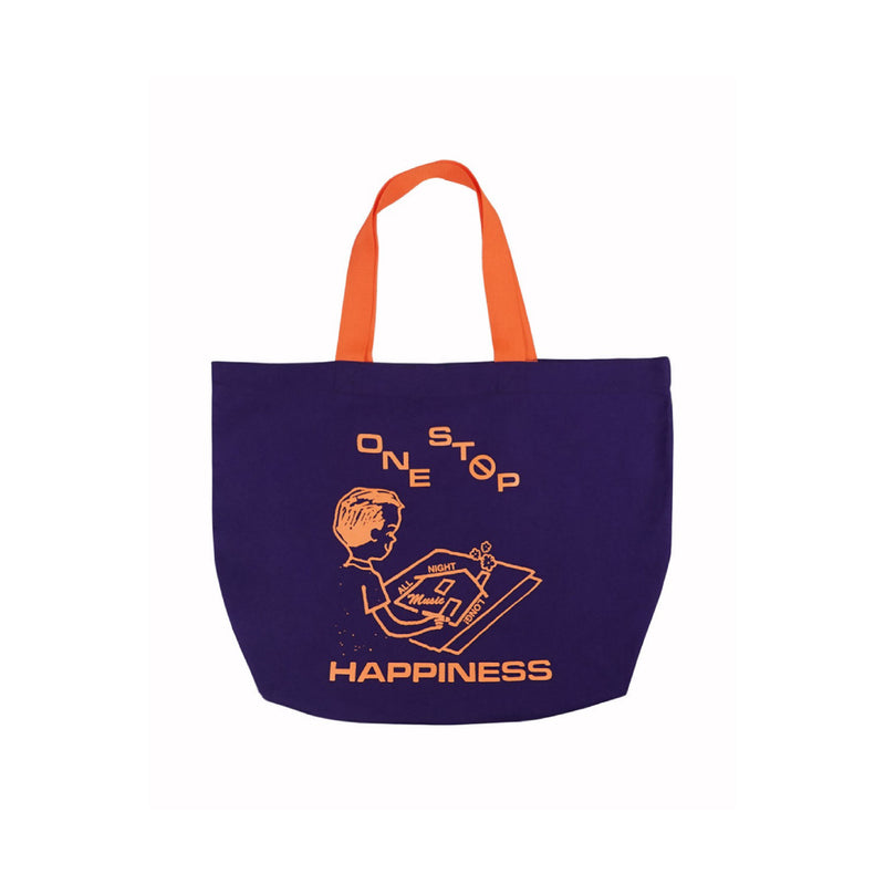 One Stop Happiness Totebag - Purple/Orange