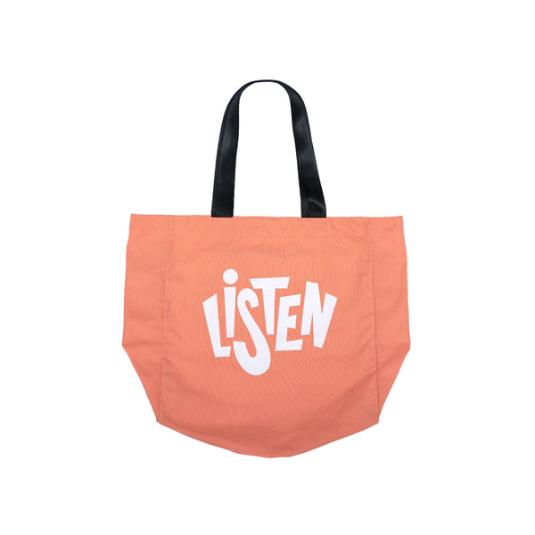 Listen Totebag - Peach