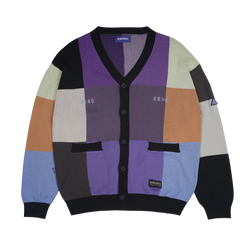 Blocks Knitwear Cardigan - Purple