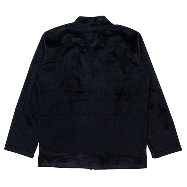 Velour Cardigan - Black