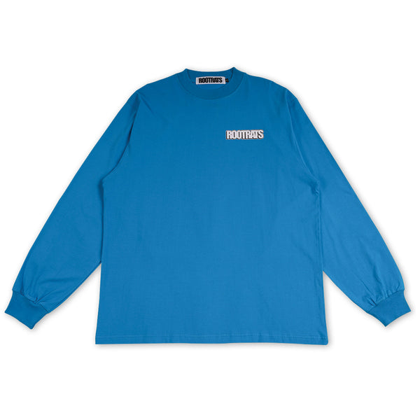 Who The Fuck R U Longsleeve - Turkish Blue