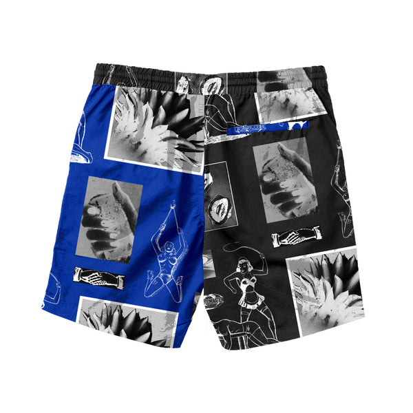 Uncertain Volley Shorts - Black/Blue