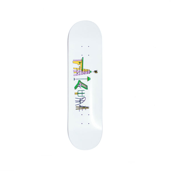 Confine 8 Skate Deck - White