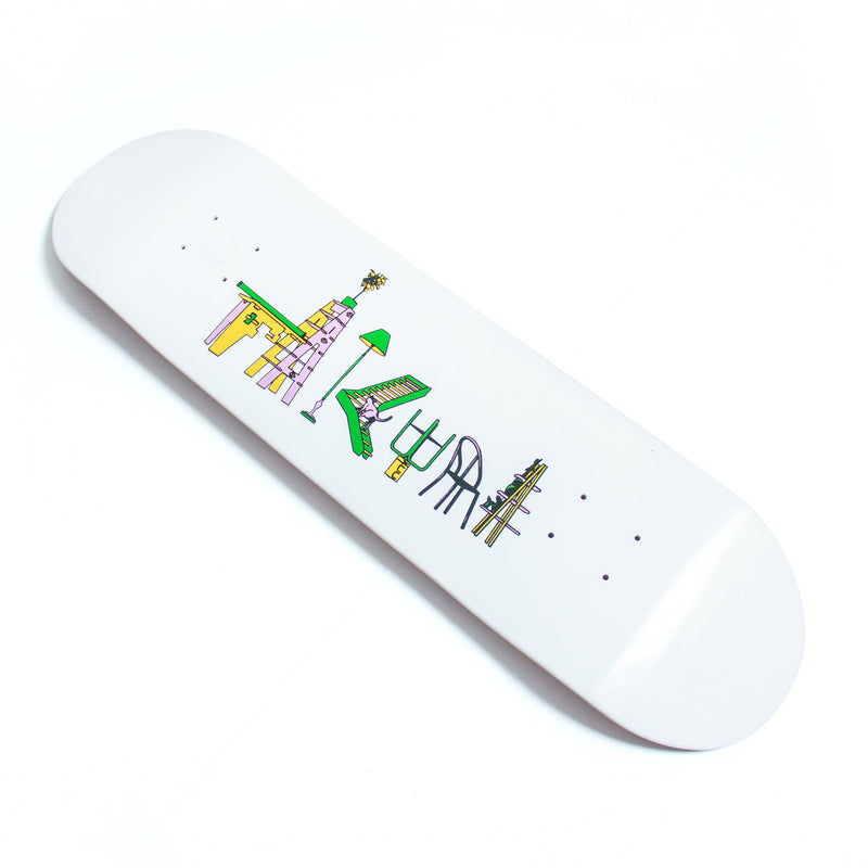 Confine 8 Skate Deck - White